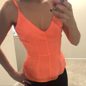 NWT - Missguided Peplum Woven Tank